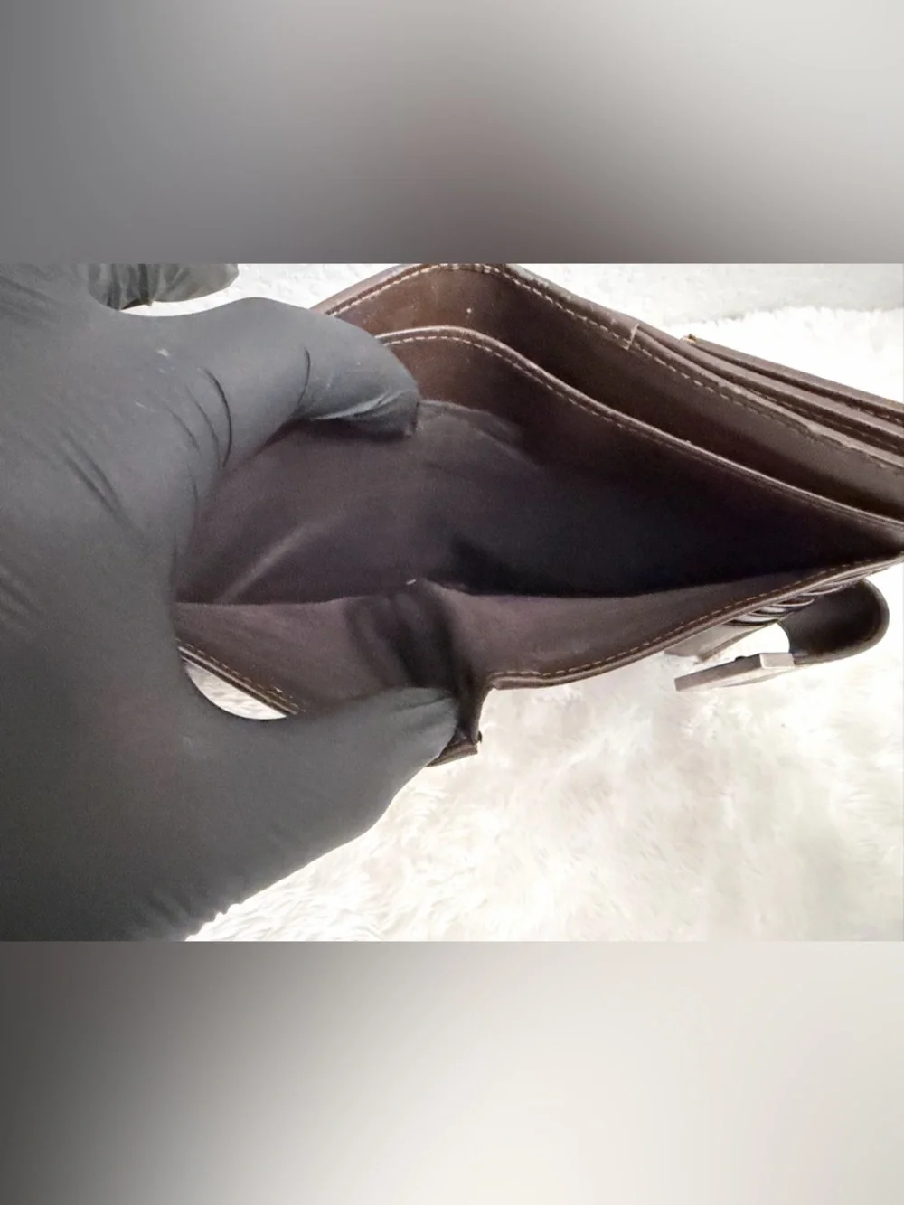 Gucci Brown Beige GG Canvas Bifold Wallet - Picture 5 of 13